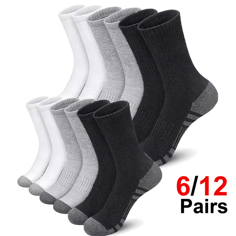 Men's 6 Pairs Pack High Perfor - Cotton Crew Sock Pack review and price