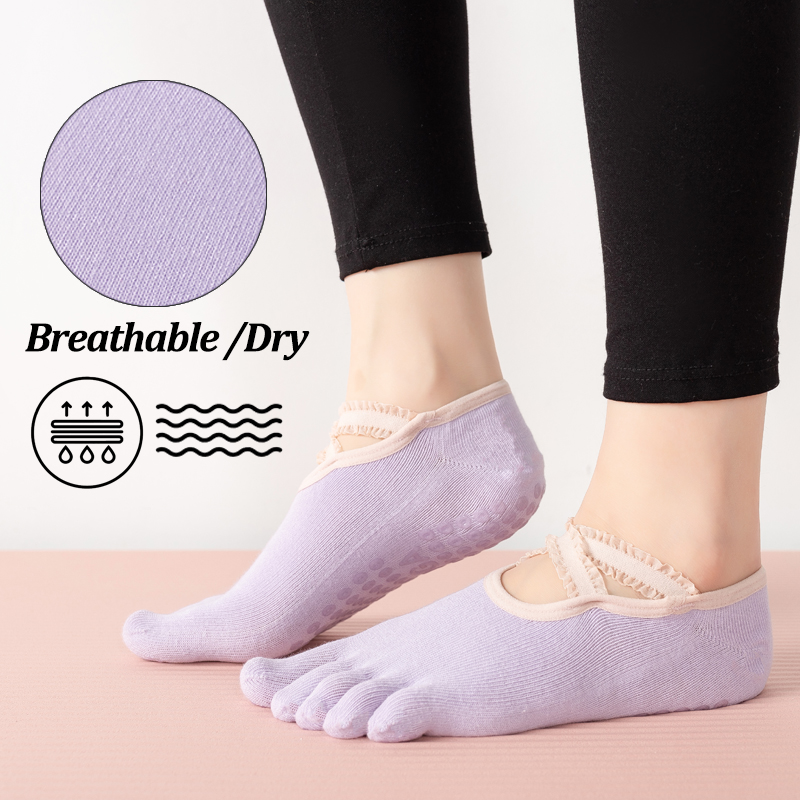 Ladies Non-Slip Pilates Socks  - No Show Sock Women review and price