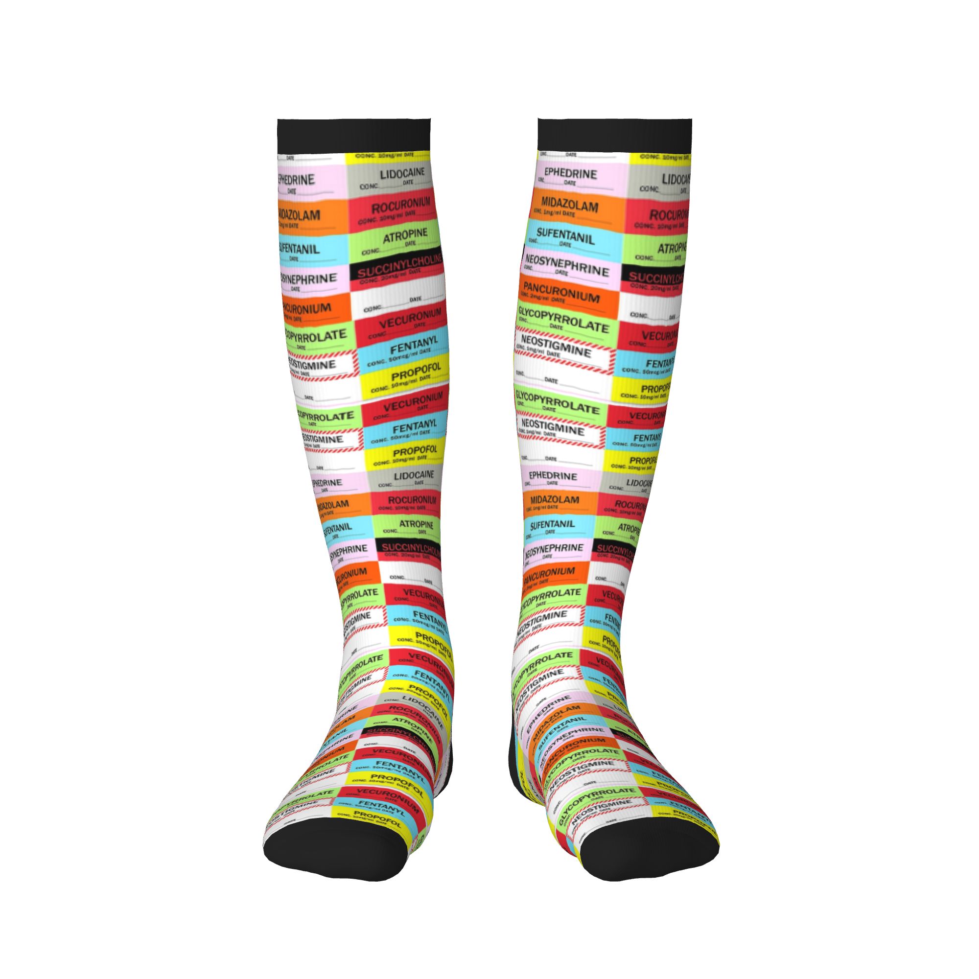 Novelty Printed Anesthesia Med - Compression Sock Medical review and price