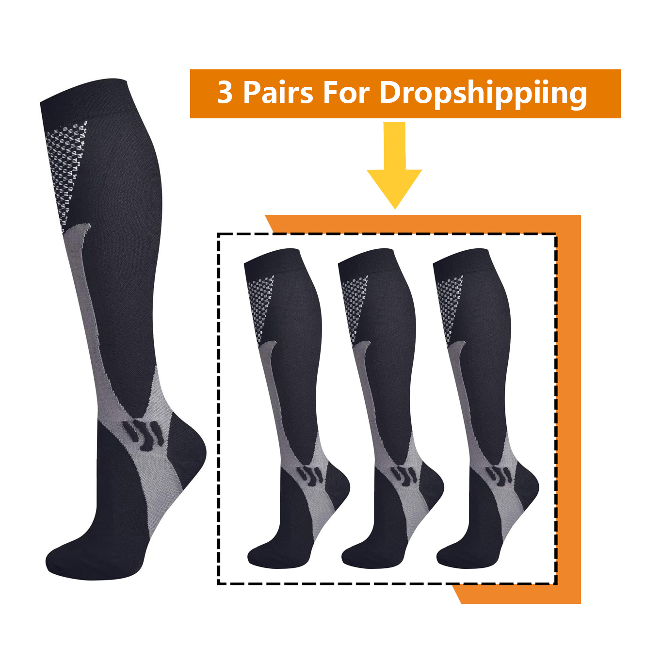 Brothock 3 Pairs For Dropshipp - Compression Sock Medical review and price