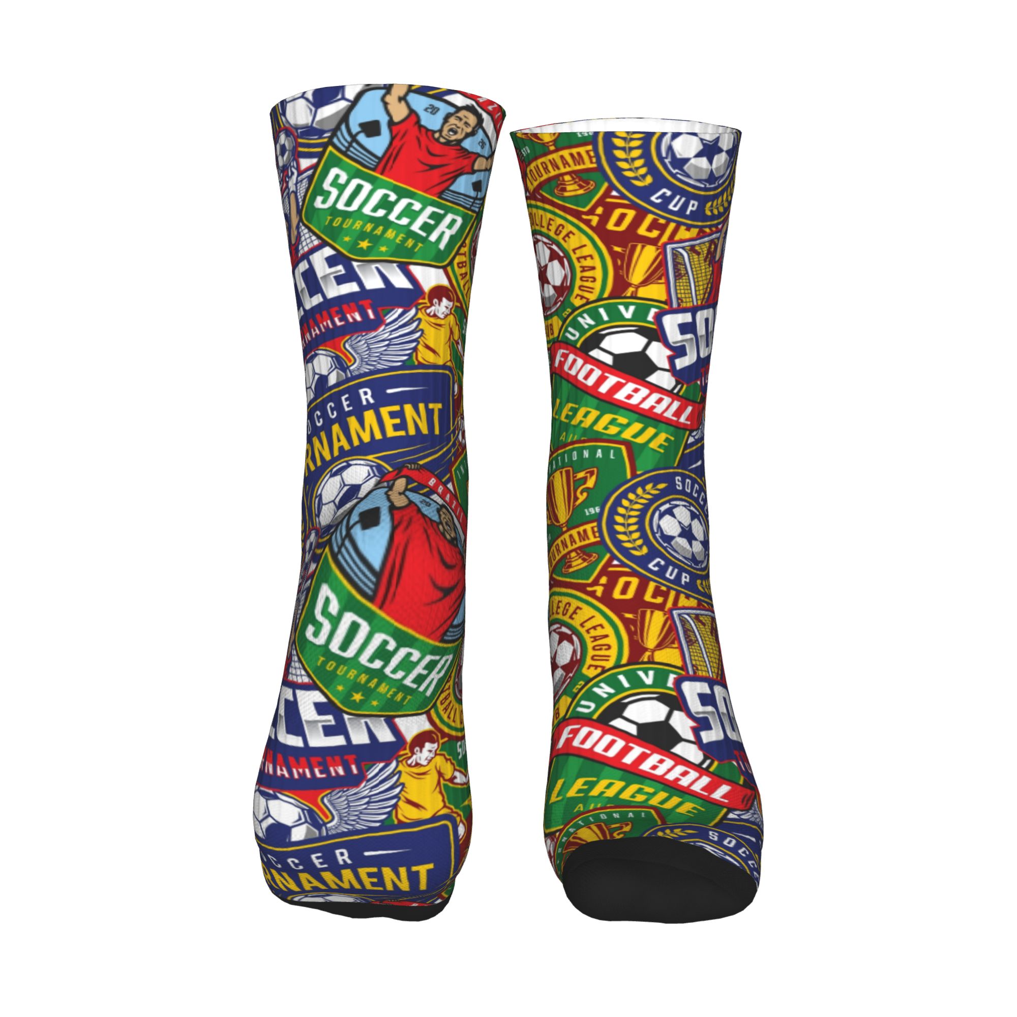 Retro Soccer Badge Green Red S - Dress Sock Men review and price