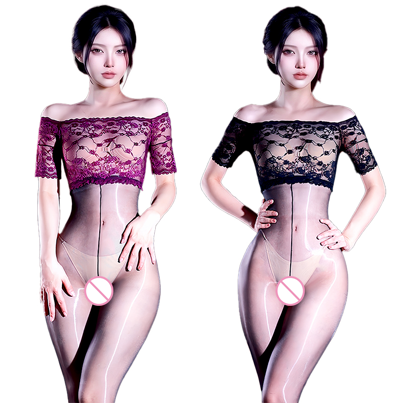 Sexy Oil Shiny Mesh Lace Bodys - Tights Pantyhose Sheer review and price