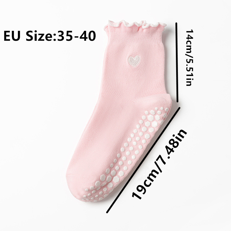 3 Pairs Women Heart Pattern Fr - No Show Sock Women review and price