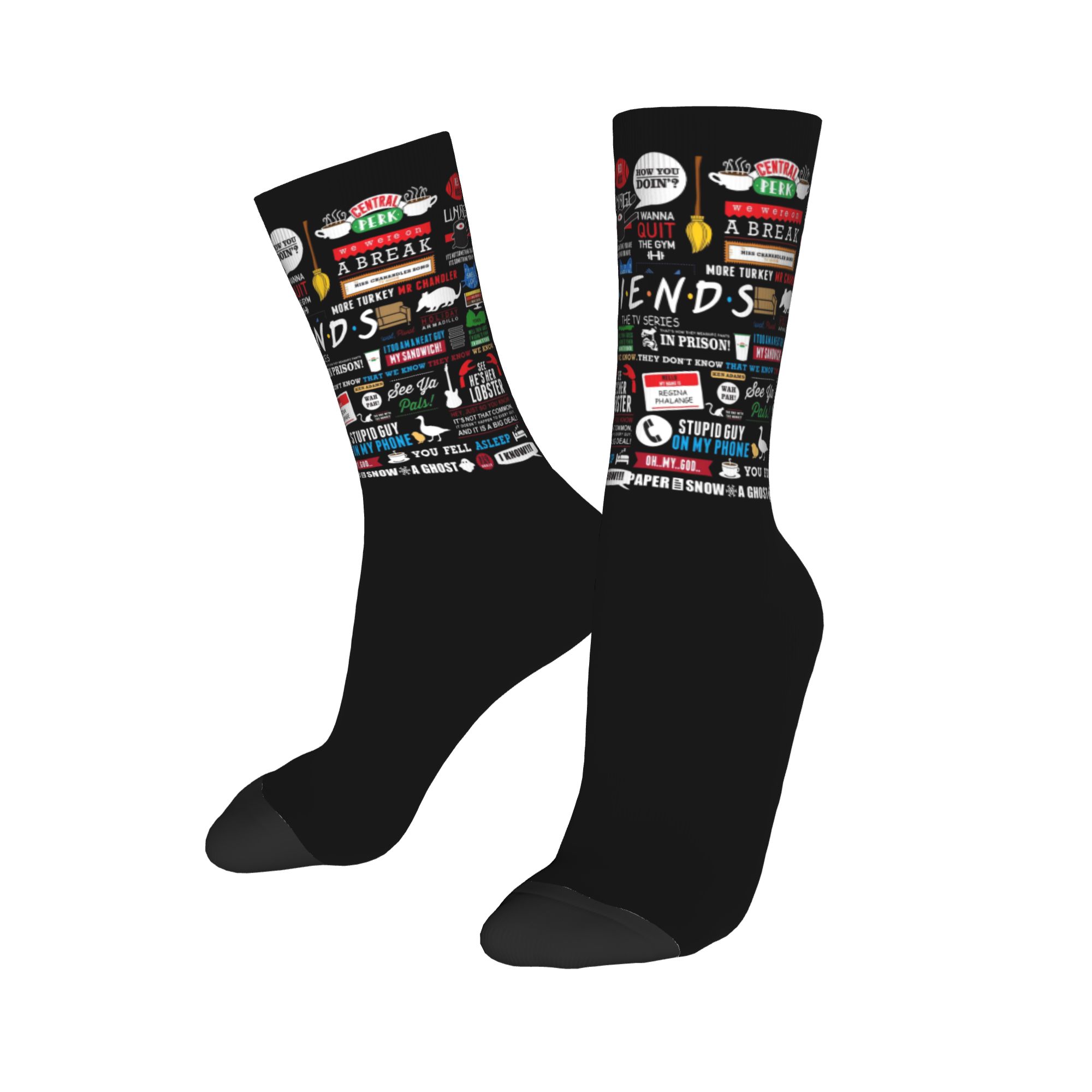 Custom Cute Funny TV Show Frie - No Show Sock Women review and price